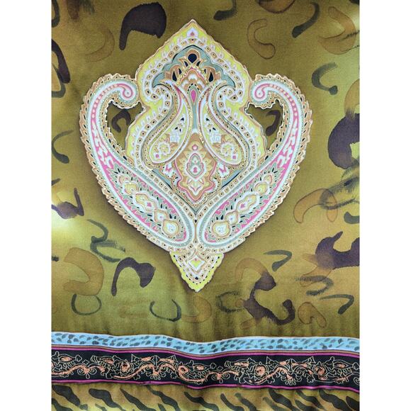 Vintage Ruby Cho Silk Zip Up Embellished Blazer XL - Picture 9 of 9